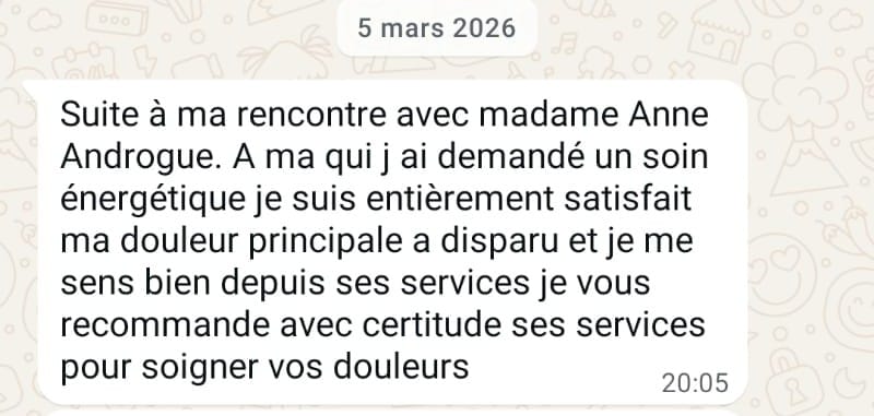 Soin énergétique à distance : douleur jambe entière